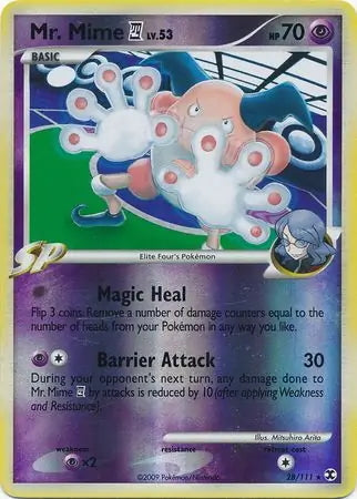 Rising Rivals Mr. Mime 4 #28/111 reverse holo